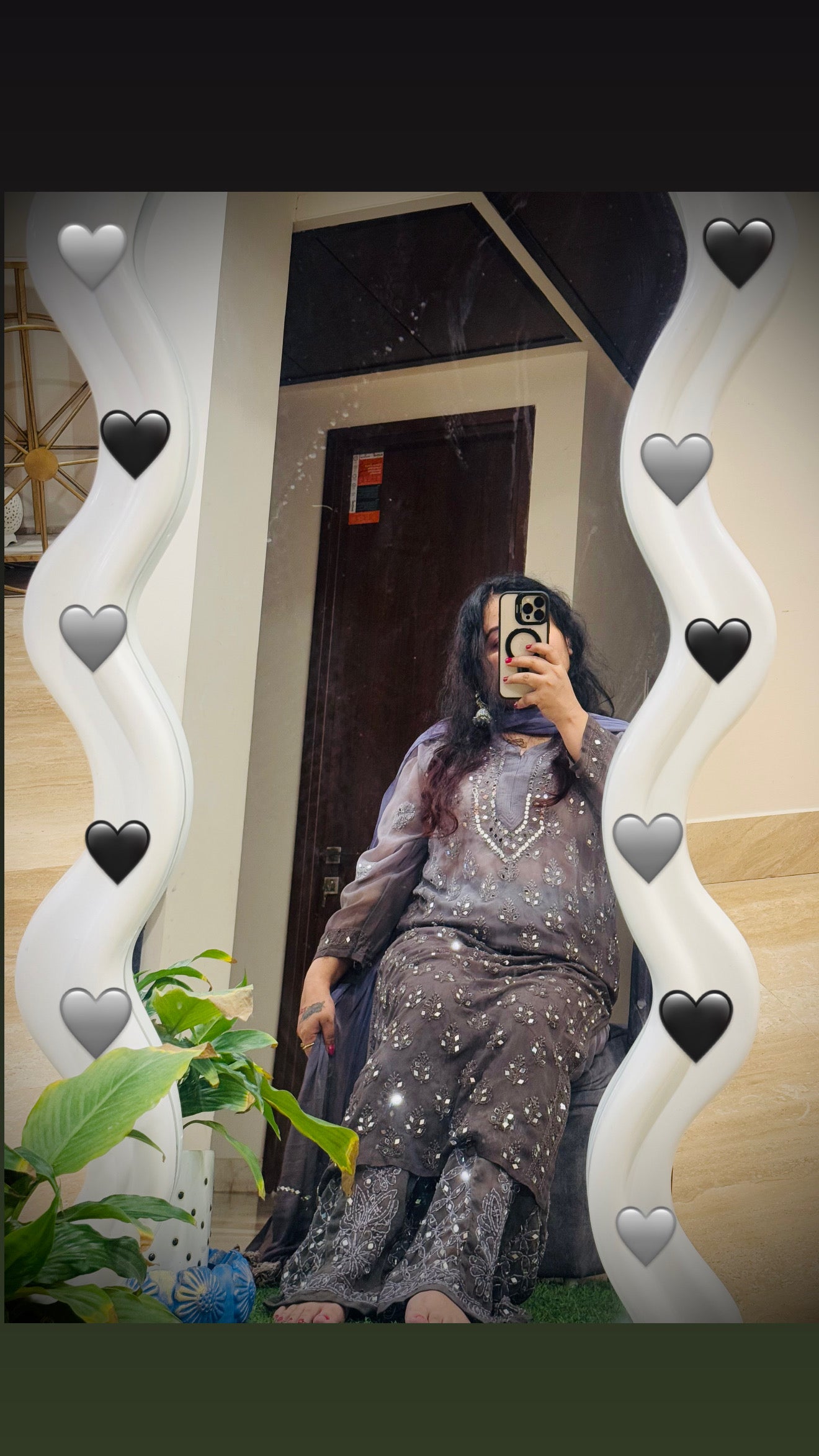 Sitara Noor: Lucknowi Mirror Sharara Ensemble