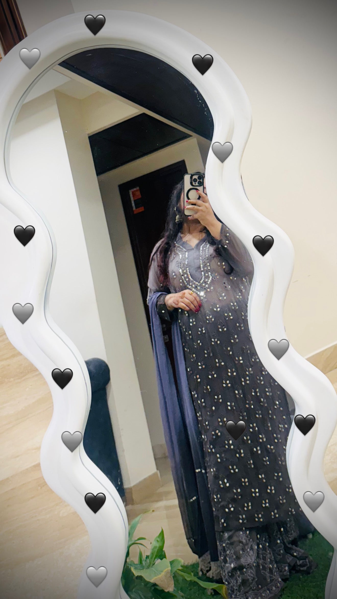 Sitara Noor: Lucknowi Mirror Sharara Ensemble
