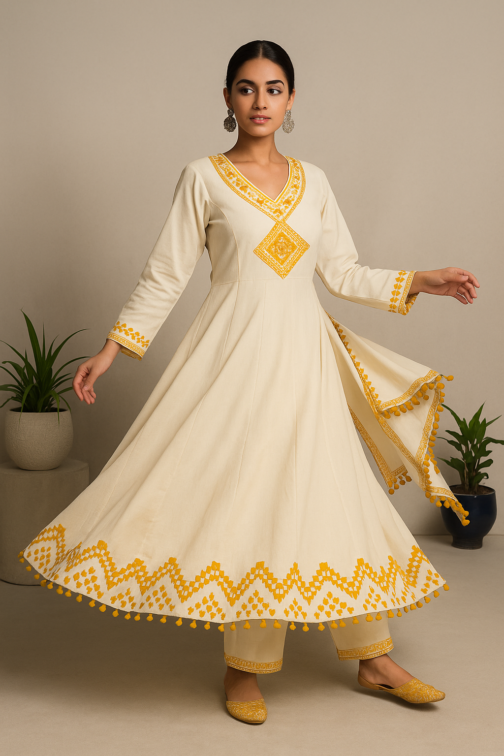 Dhoti Style Rajasthani Suit