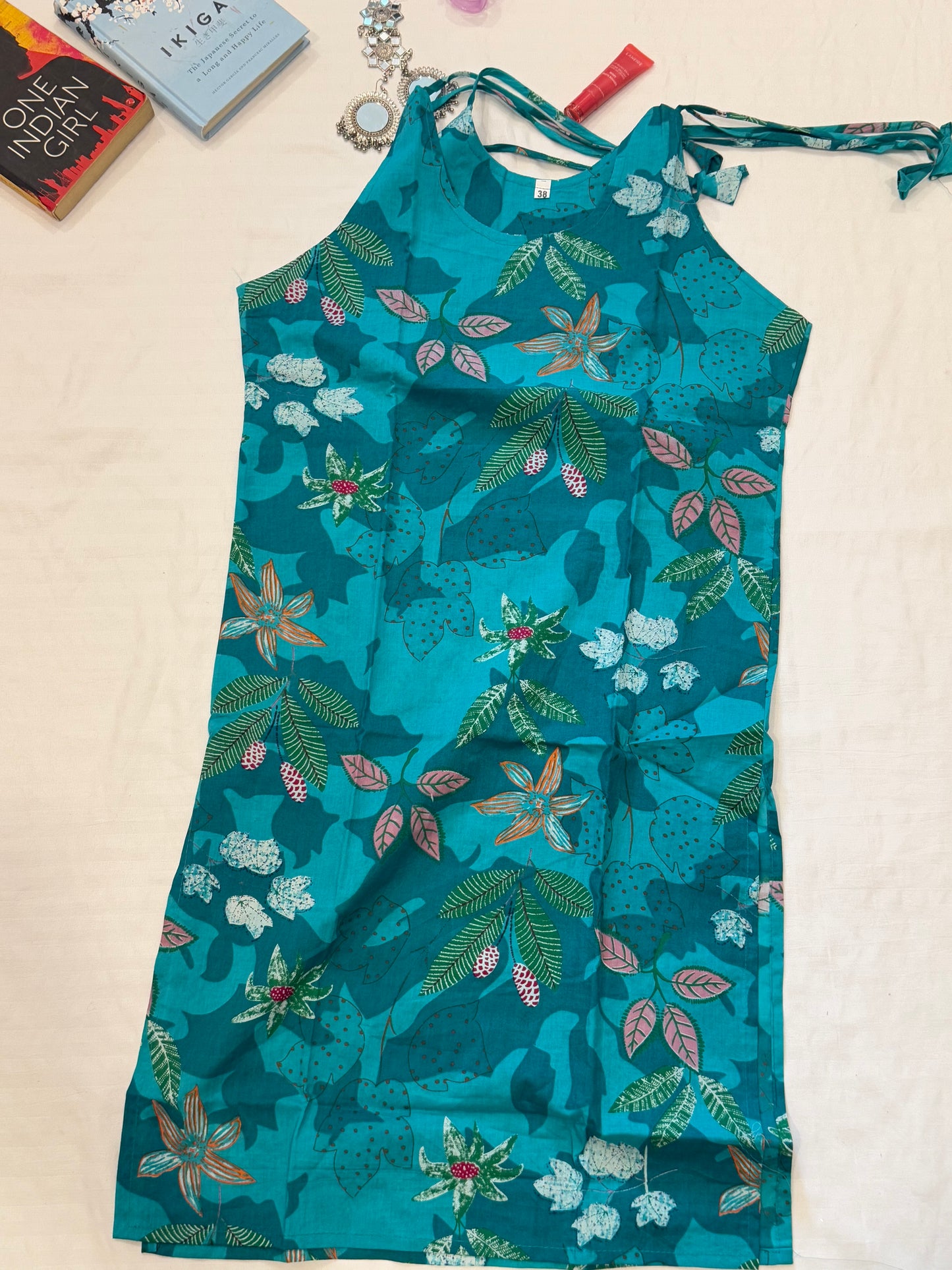 Cotton Strap Long Kurti