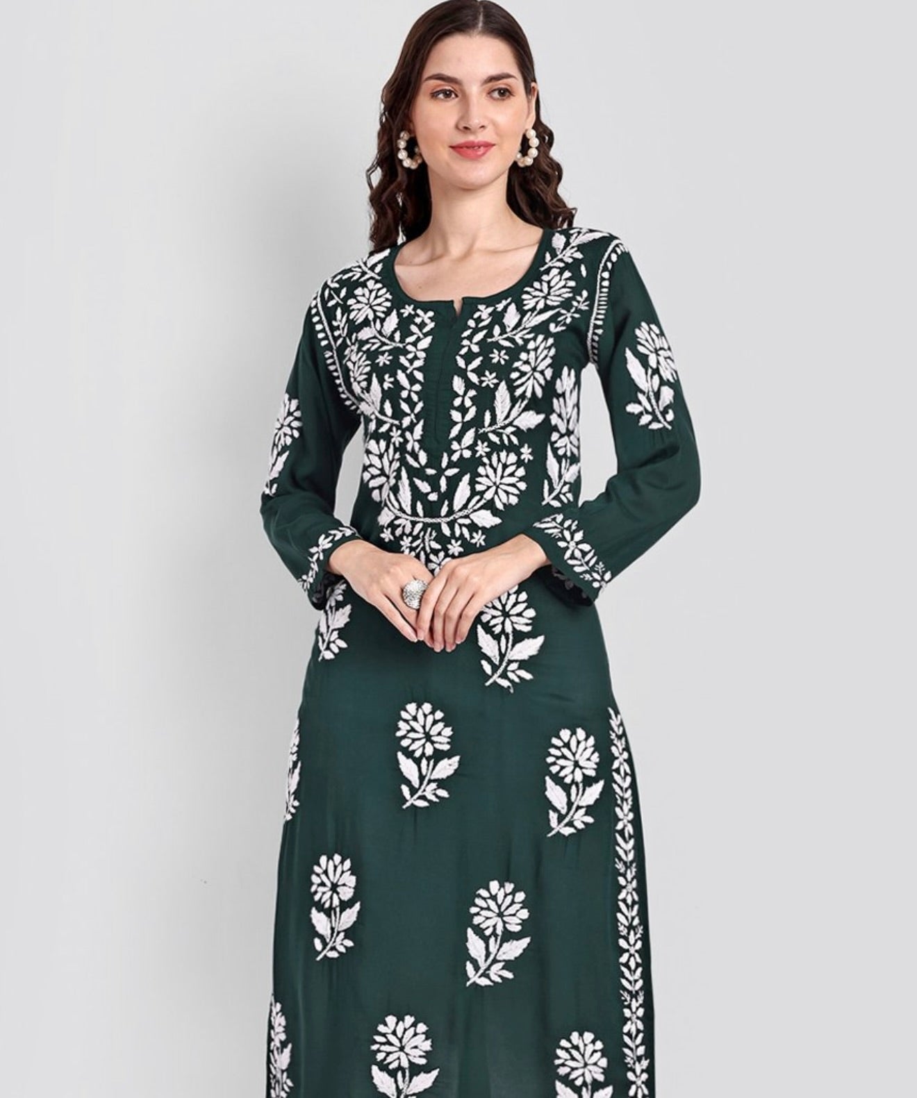 Rayon Chikankari Plazzo Set
