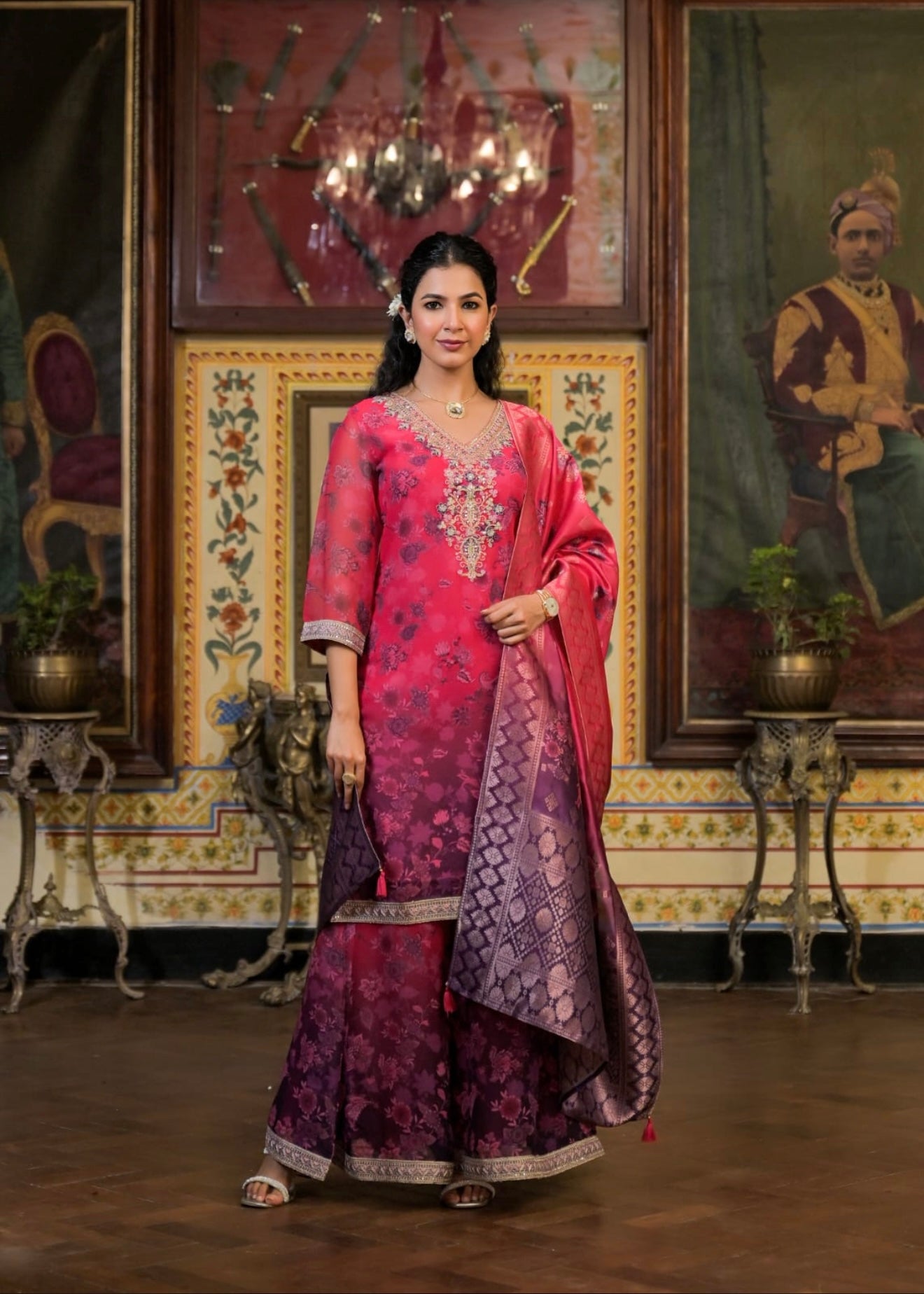 Mehfil-e-Rang Festive Suit