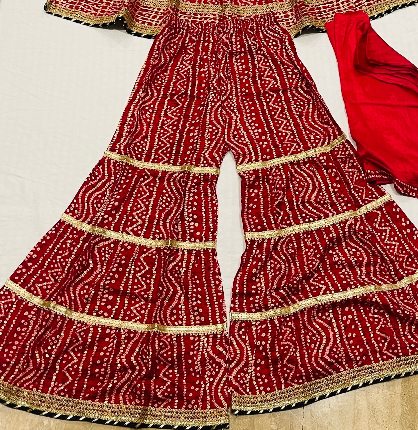 Sharara Suit Rajasthani Print