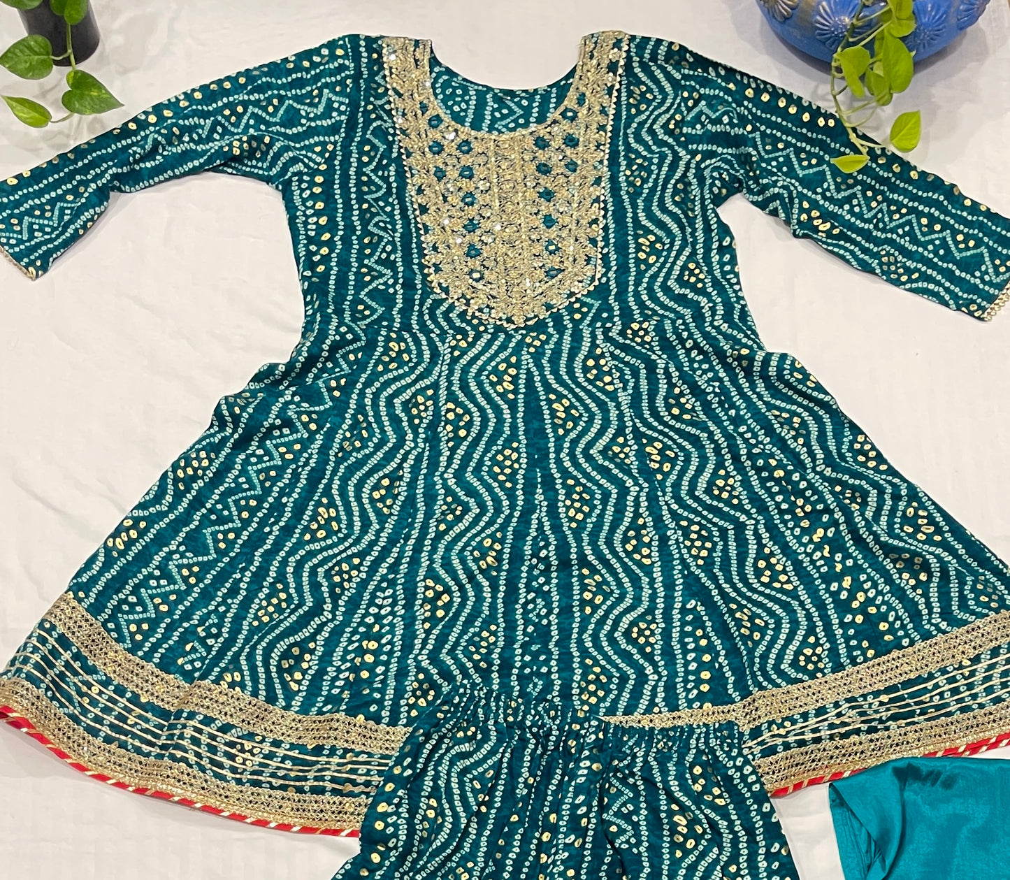Sharara Suit Rajasthani Print