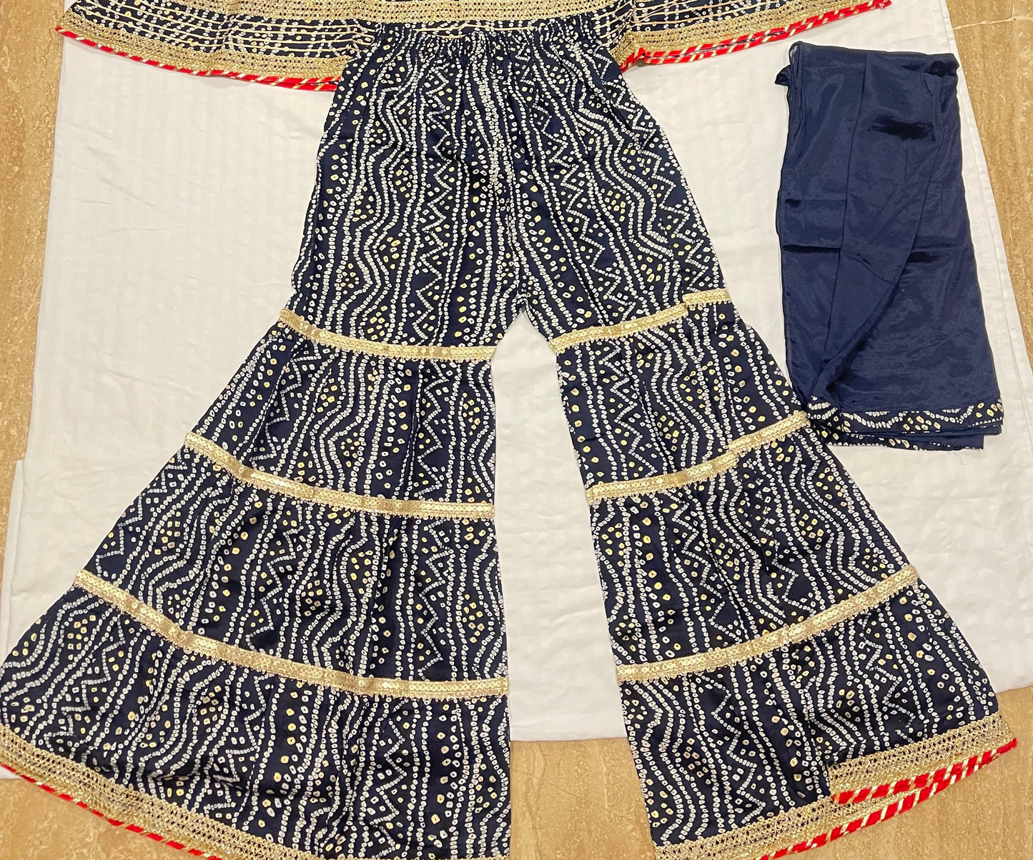 Sharara Suit Rajasthani Print