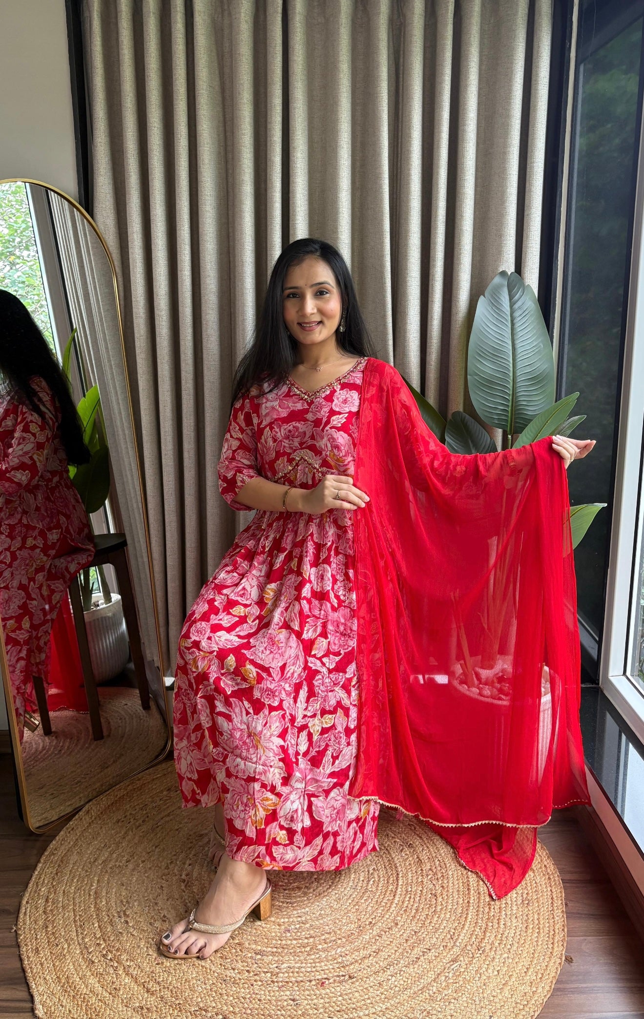 Gul Georgette Anarkali