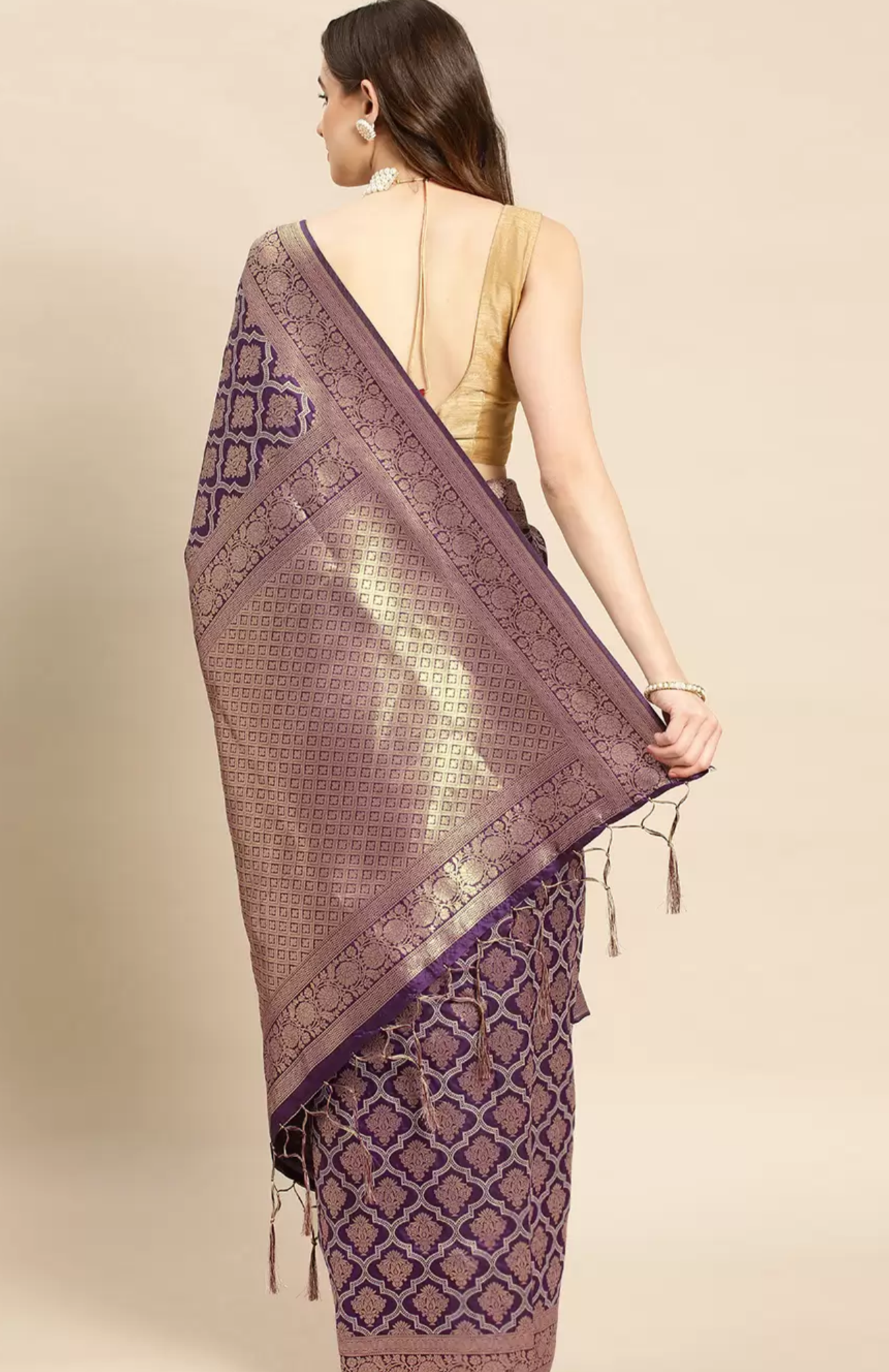 Banarasi Silk Saree with Zari Weaving