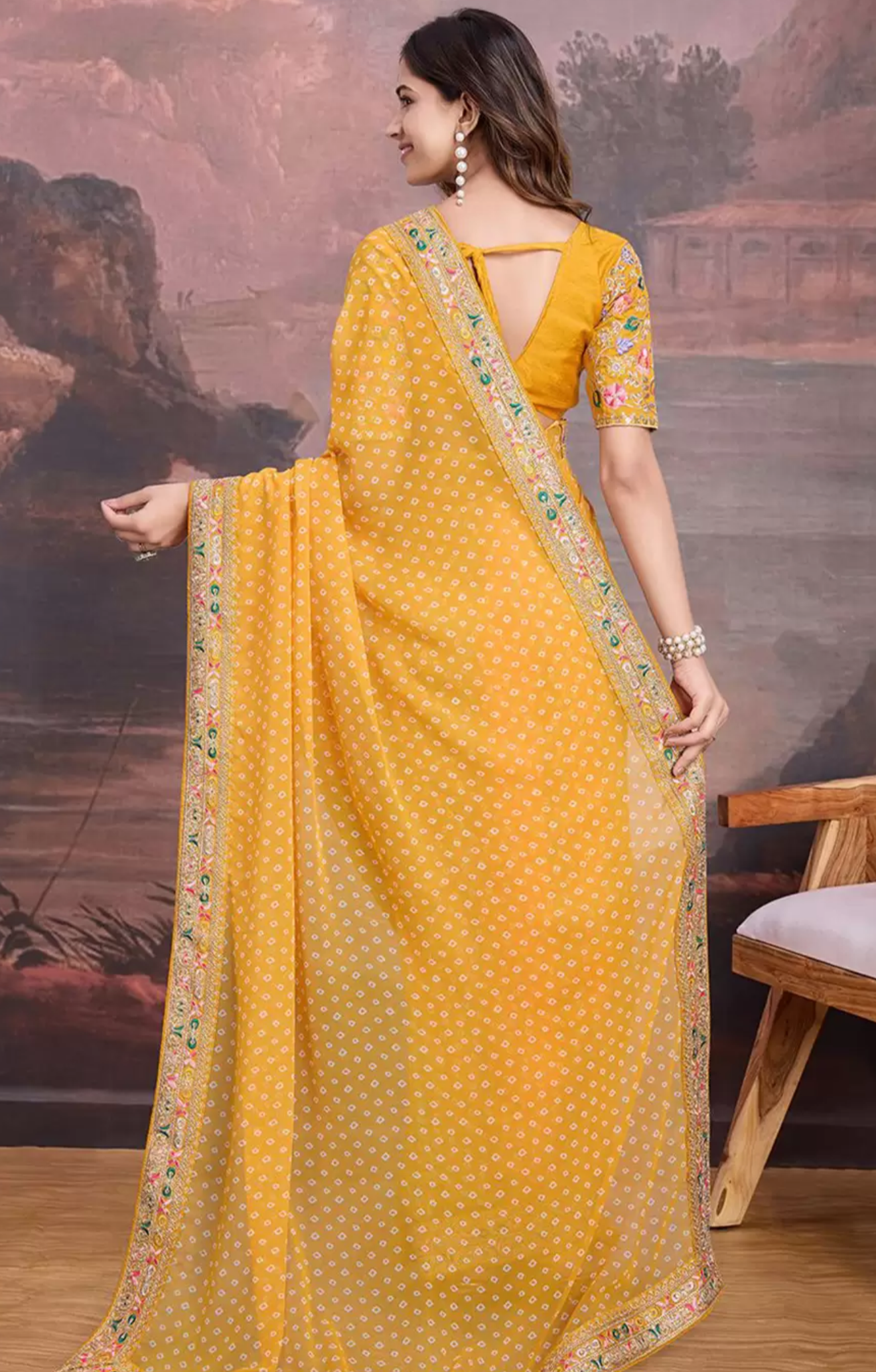 Rangrez Bandhej Saree