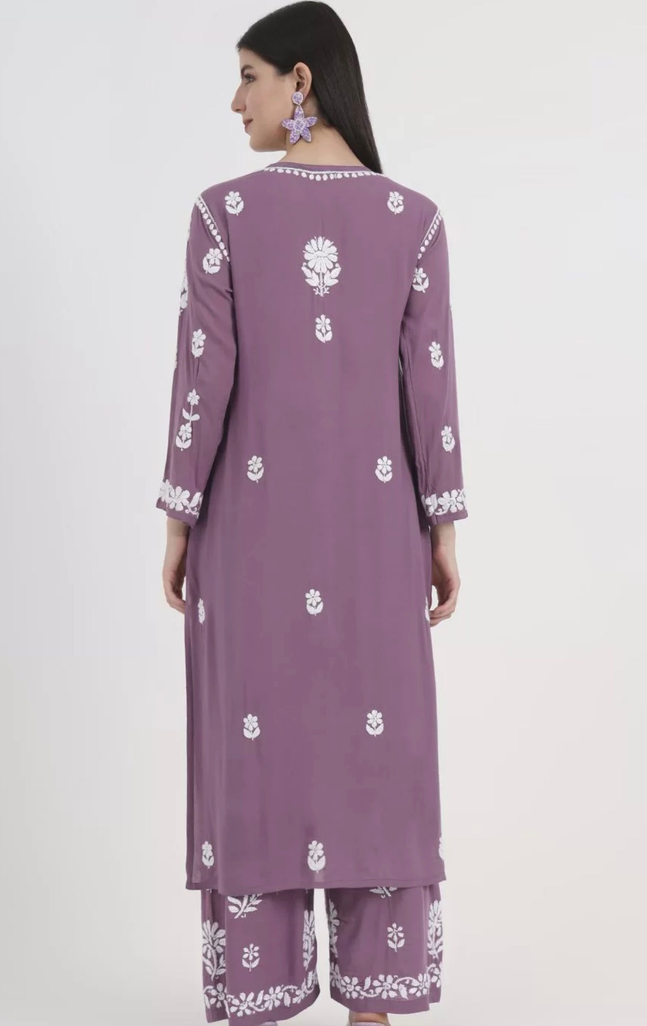 Elegant Lucknowi Modal Suit