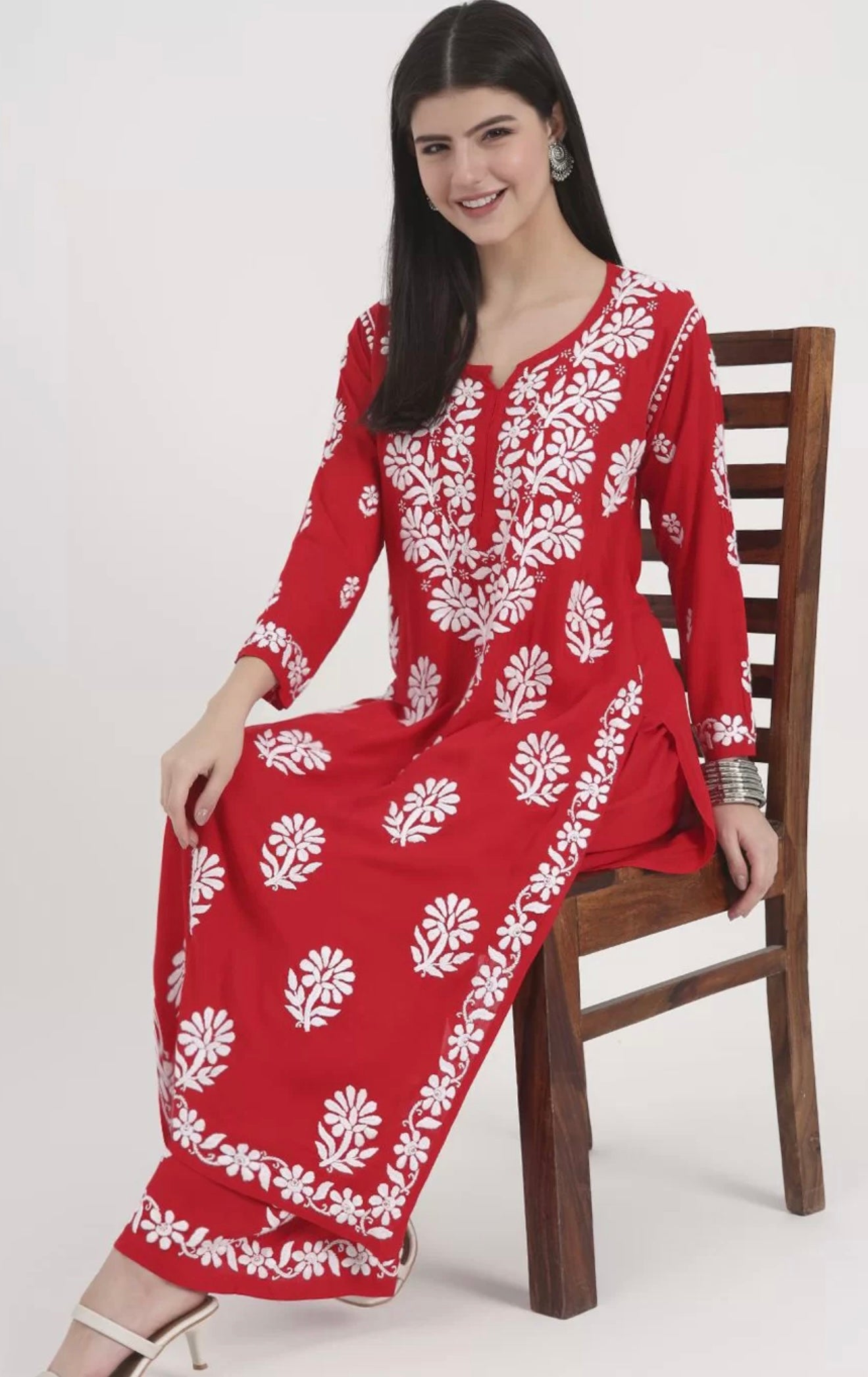 Elegant Lucknowi Modal Suit