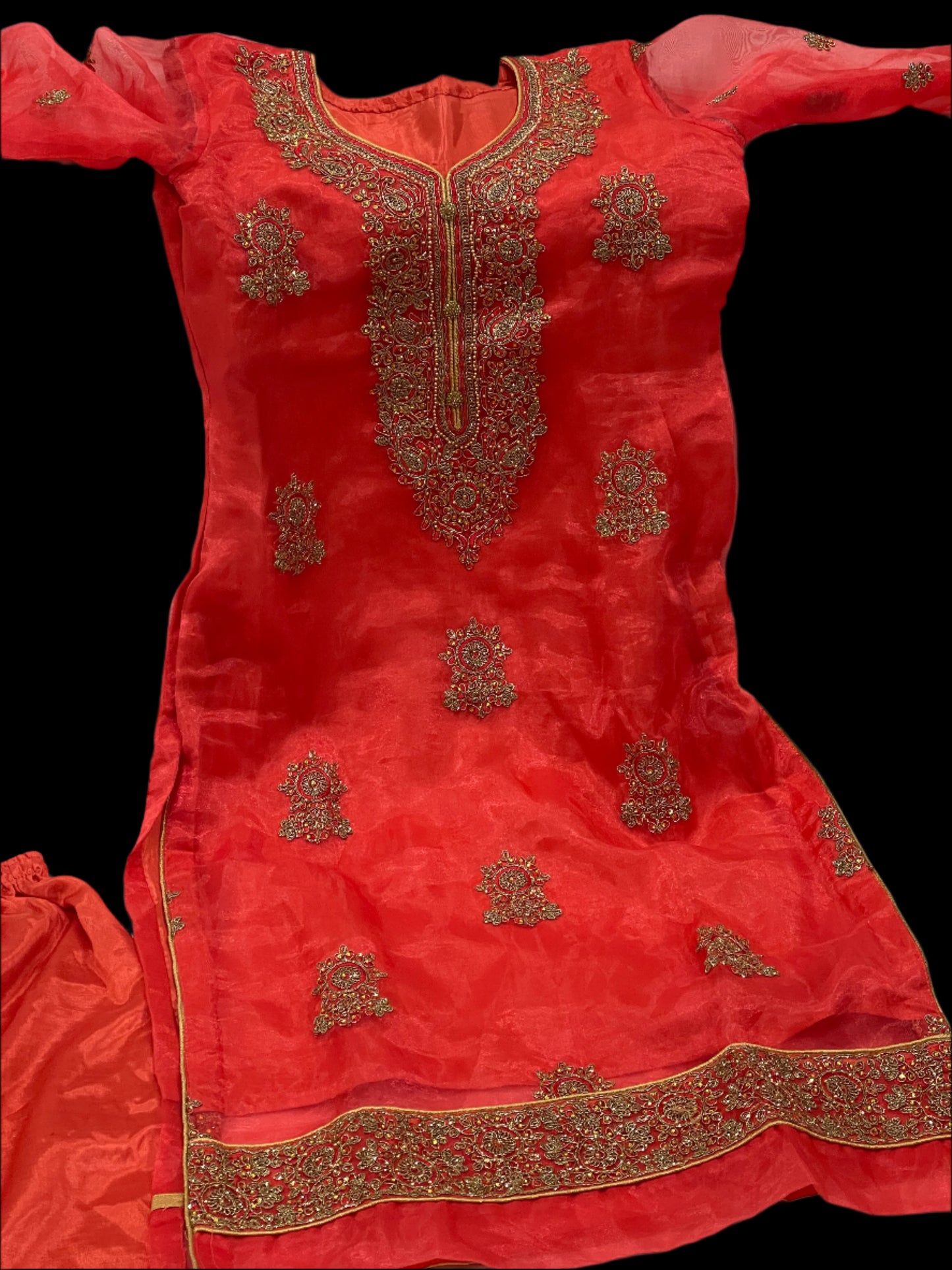 Nezaami Signature Red Wedding Suit