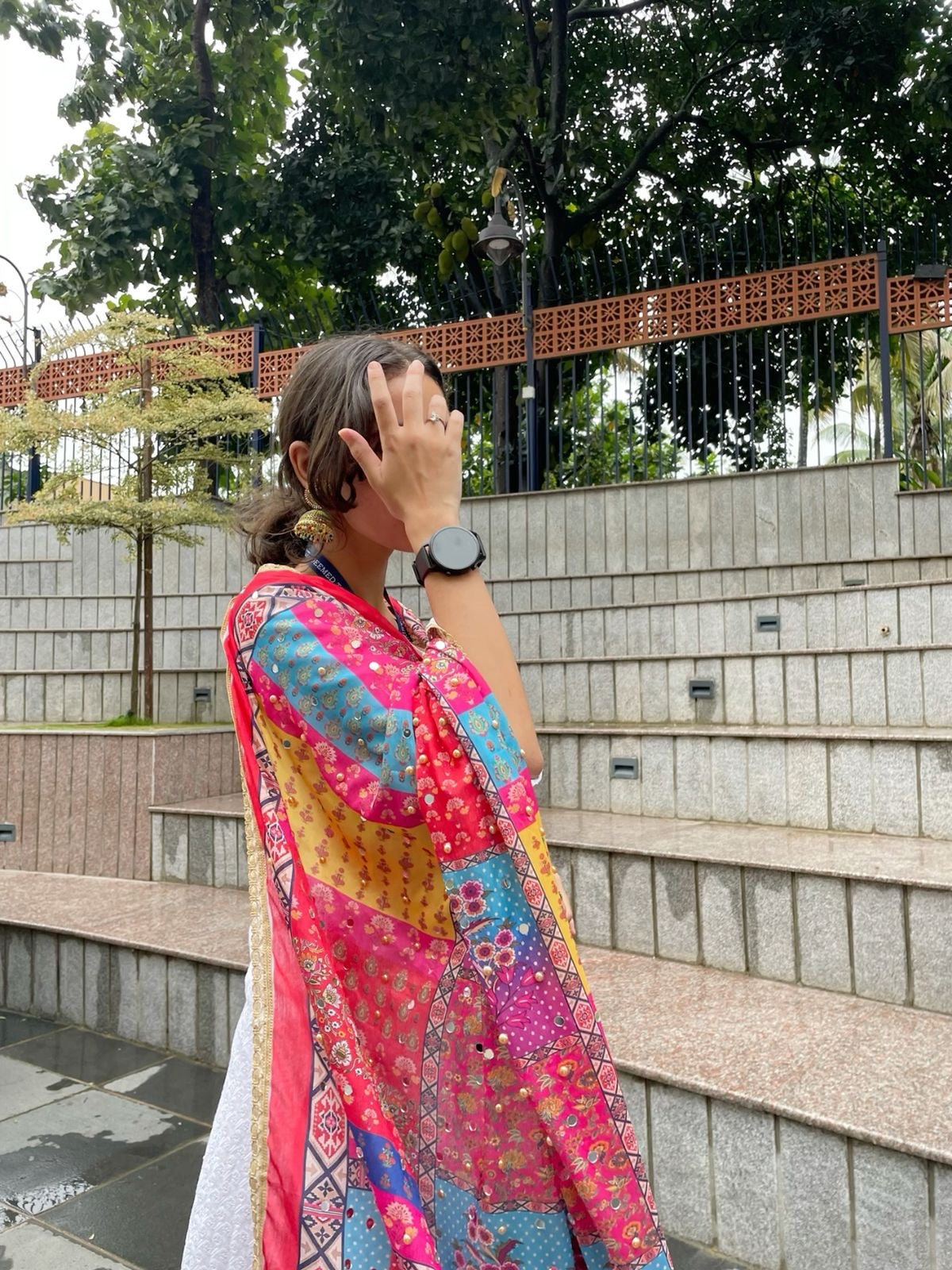 Nezaami Signature Phulkari Dupatta