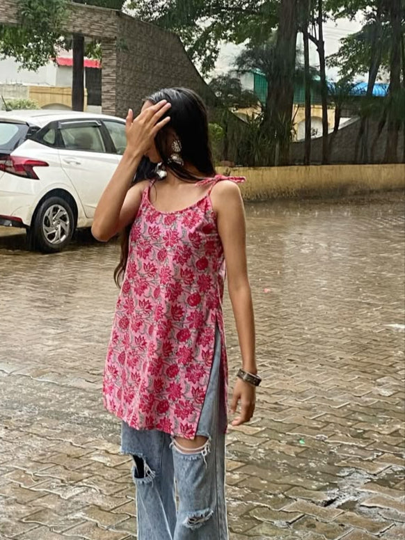 Summer Strap Short Kurti
