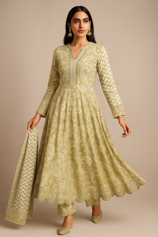 Daylight Charm: Anarkali Set