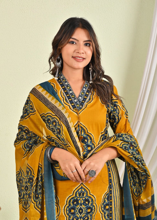 Rangrez  Kalamkari Suit Set