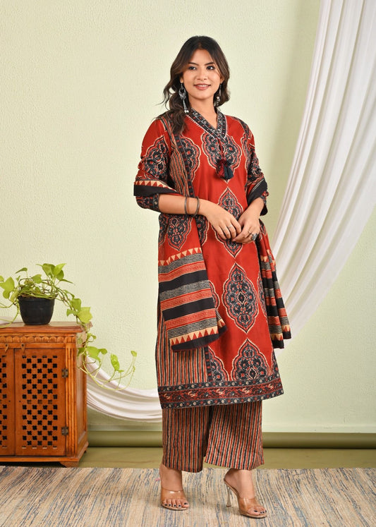 Rangrez  Kalamkari Suit Set