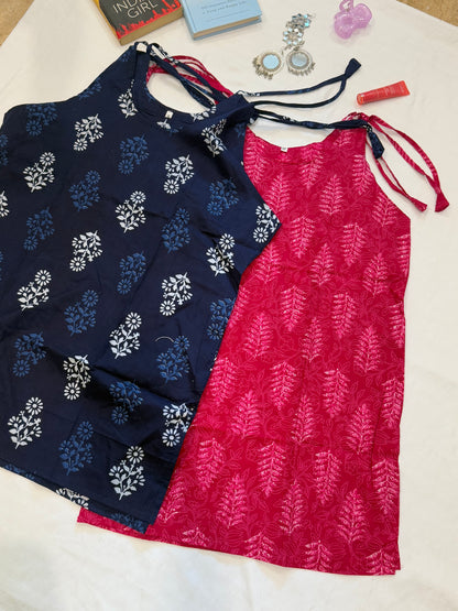 Summer Strap Short Kurti