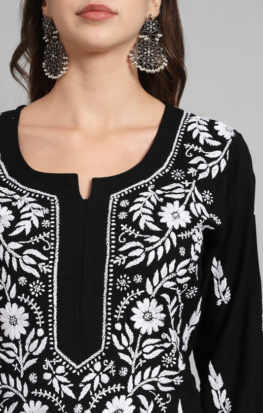 Rayon Chikankari Plazzo Set