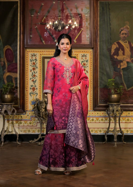 Mehfil-e-Rang Festive Suit