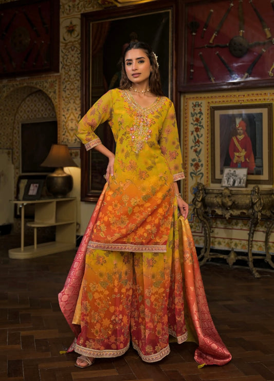 Mehfil-e-Rang Festive Suit