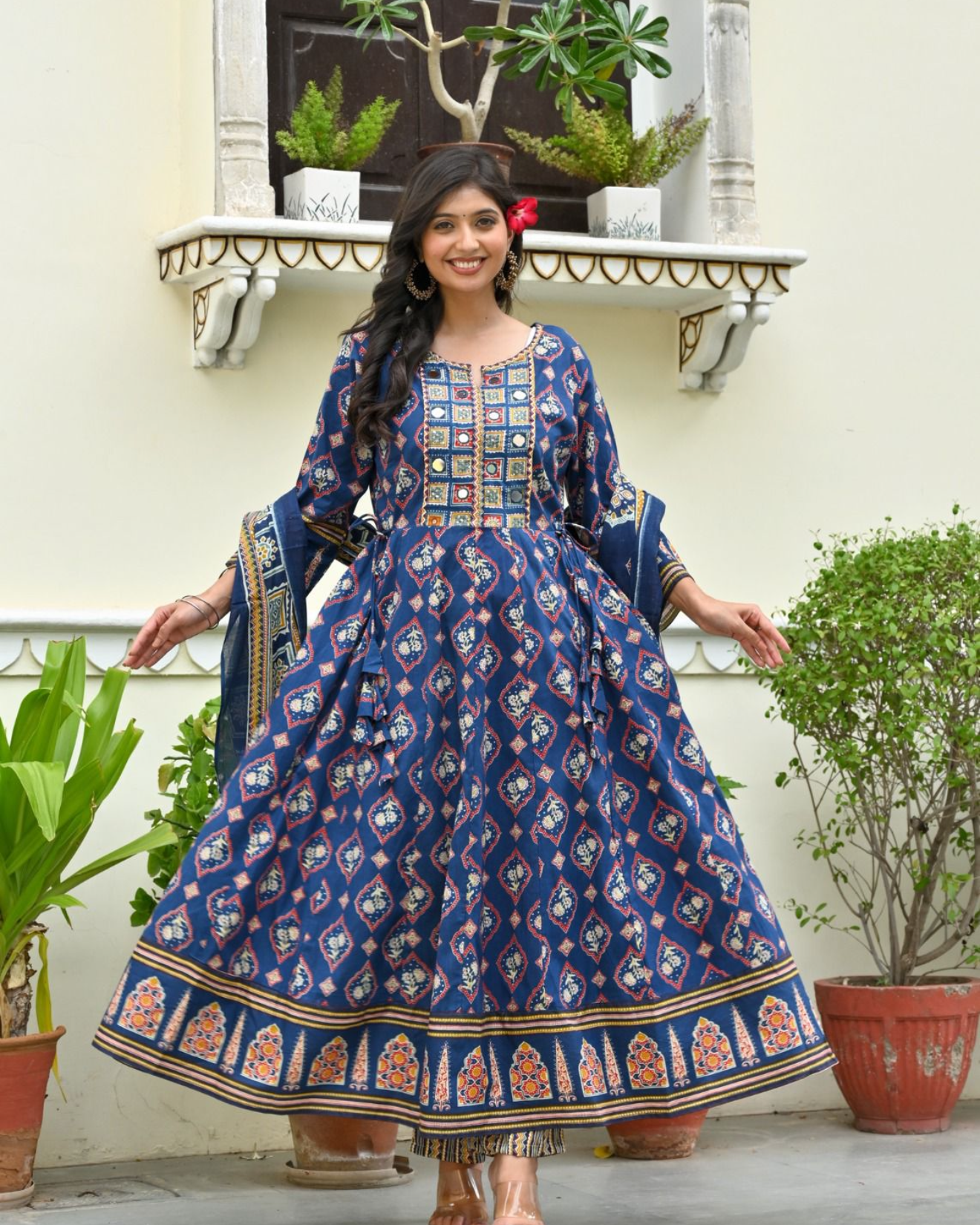 Sunehri Shaam Anarkali Set