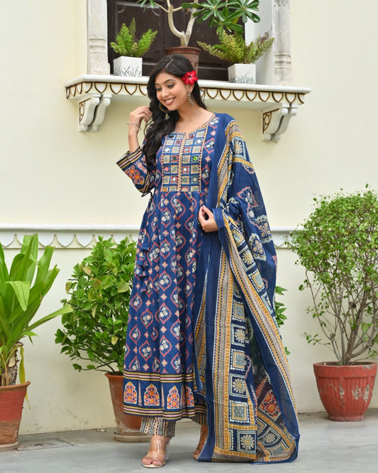 Sunehri Shaam Anarkali Set