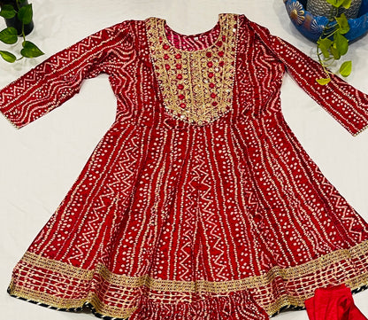 Sharara Suit Rajasthani Print