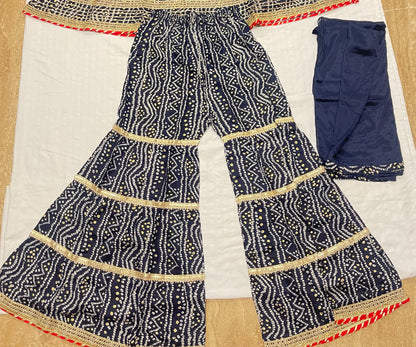Sharara Suit Rajasthani Print