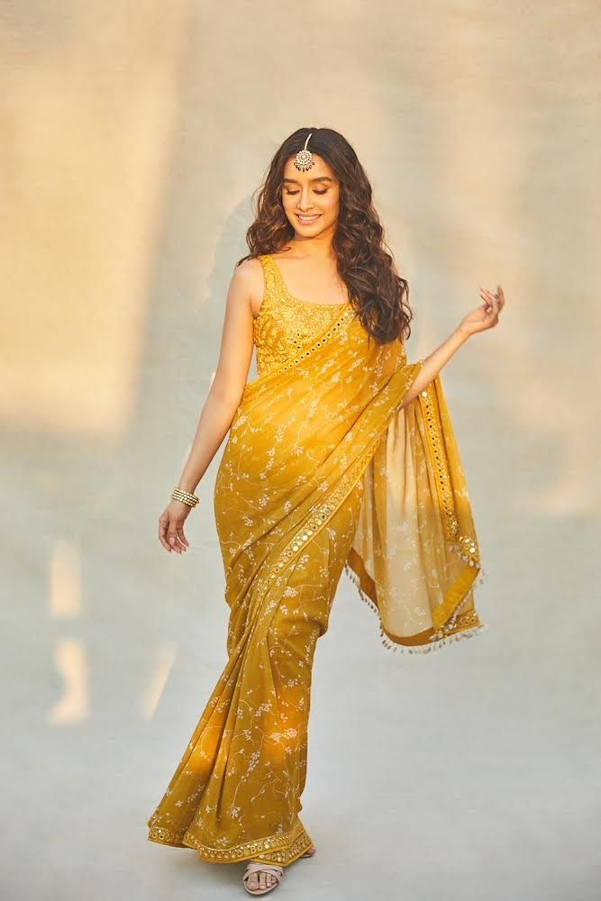 Saffron Grace Saree
