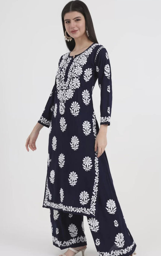 Elegant Lucknowi Modal Suit