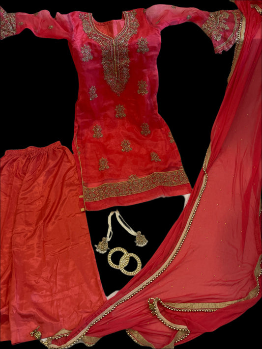 Nezaami Signature Red Wedding Suit