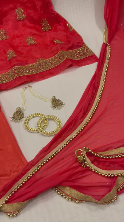 Nezaami Signature Red Wedding Suit